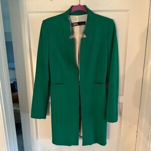 Zara Kelly Green Blazer. Size S